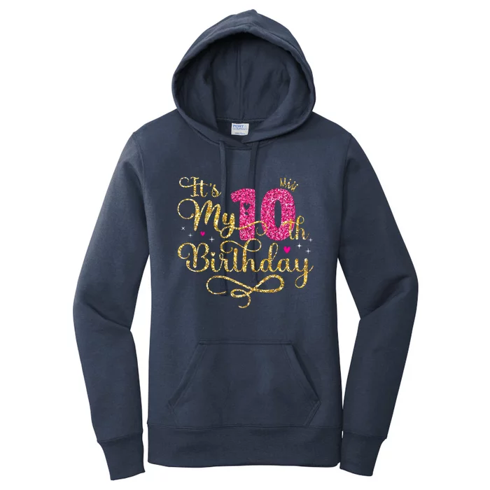 ItS My 10th Birthday 10 Yrs Old Birthday Princess Gift Women's Pullover Hoodie