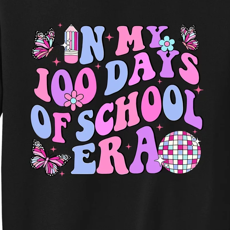 In My 100 Days Of School Era Retro Disco 100th Day Of School Sweatshirt