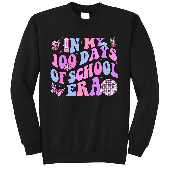 In My 100 Days Of School Era Retro Disco 100th Day Of School Sweatshirt