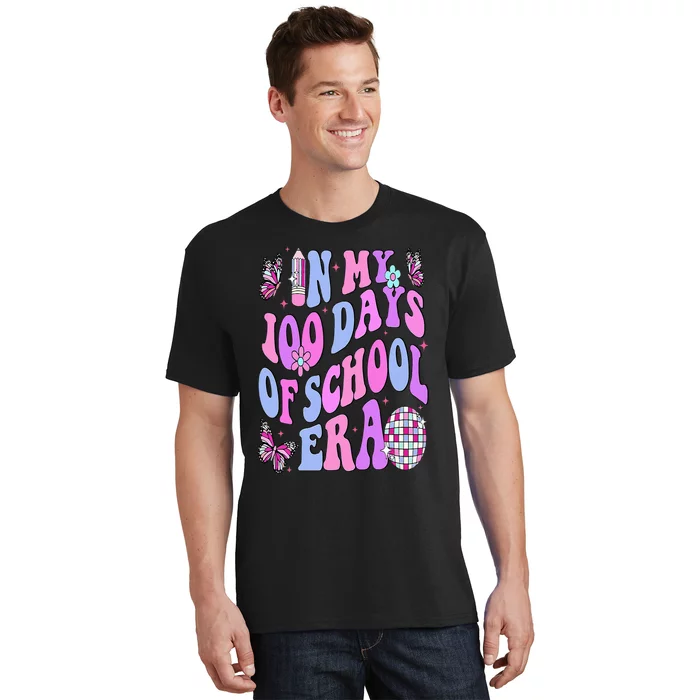 In My 100 Days Of School Era Retro Disco 100th Day Of School T-Shirt