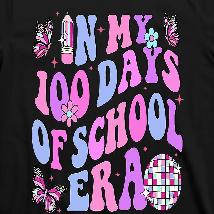 In My 100 Days Of School Era Retro Disco 100th Day Of School T-Shirt