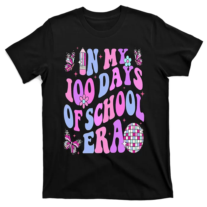 In My 100 Days Of School Era Retro Disco 100th Day Of School T-Shirt