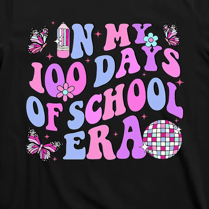 In My 100 Days Of School Era Retro Disco 100th Day Of School T-Shirt