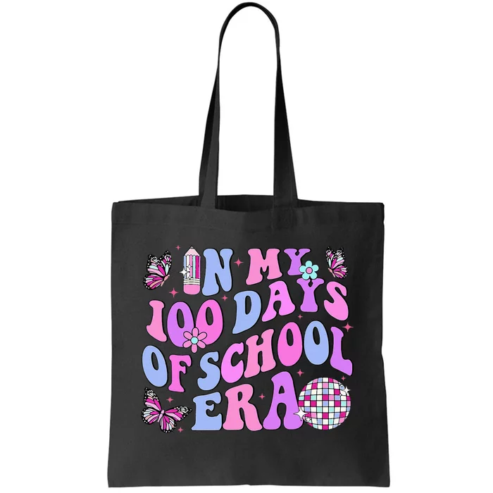 In My 100 Days Of School Era Retro Disco 100th Day Of School Tote Bag