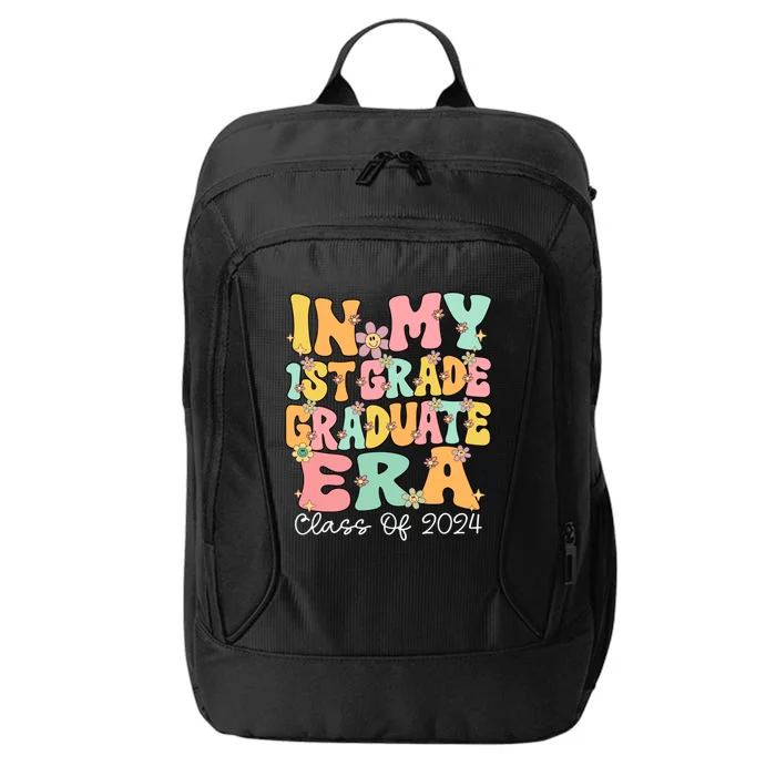 In My 1st Grade Graduate Era Groovy Last Day Of First Grade Gift City Backpack