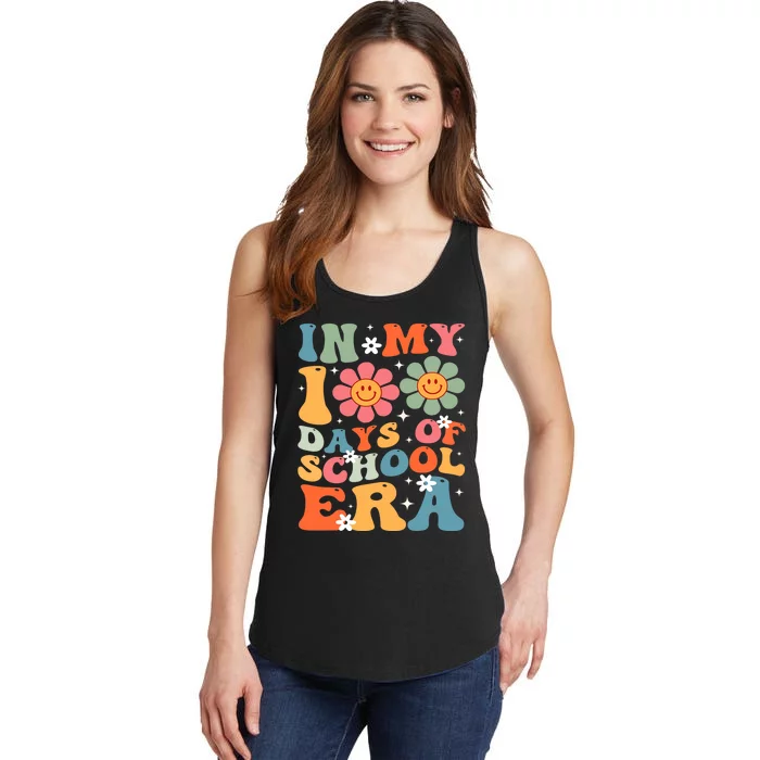 In My 100 Days Of School Era Teacher Ladies Essential Tank