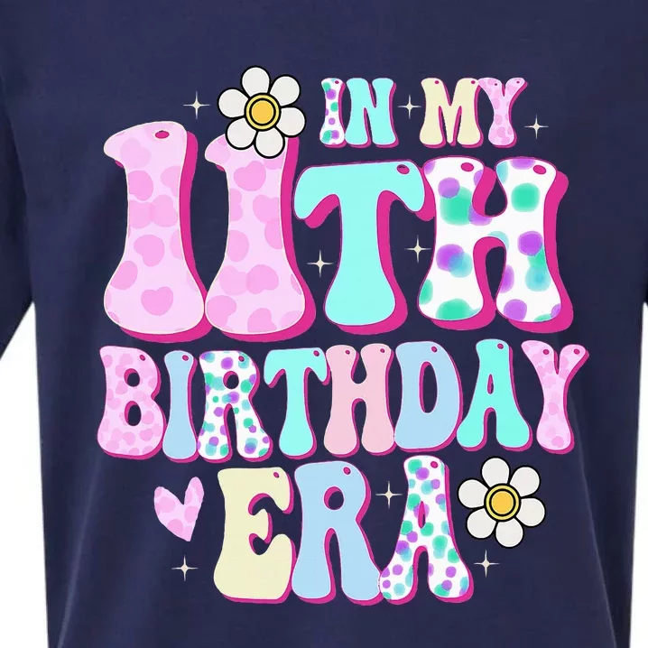 In My 11th Birthday Era Gifts Eleven Bday 11 Year Old Sueded Cloud Jersey T-Shirt