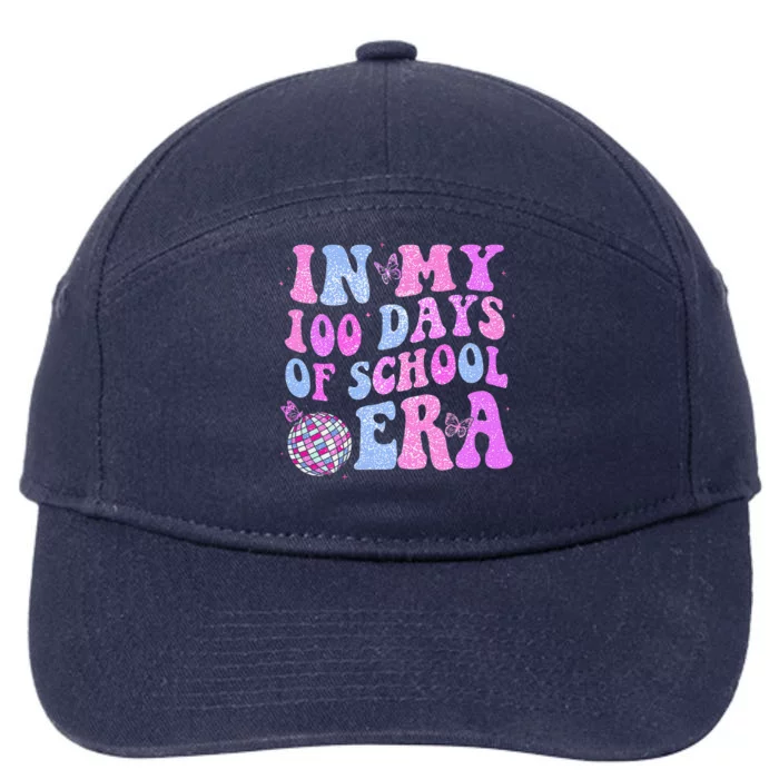 In My 100 Days Of School Era Retro Disco 100th Day Of School 7-Panel Snapback Hat