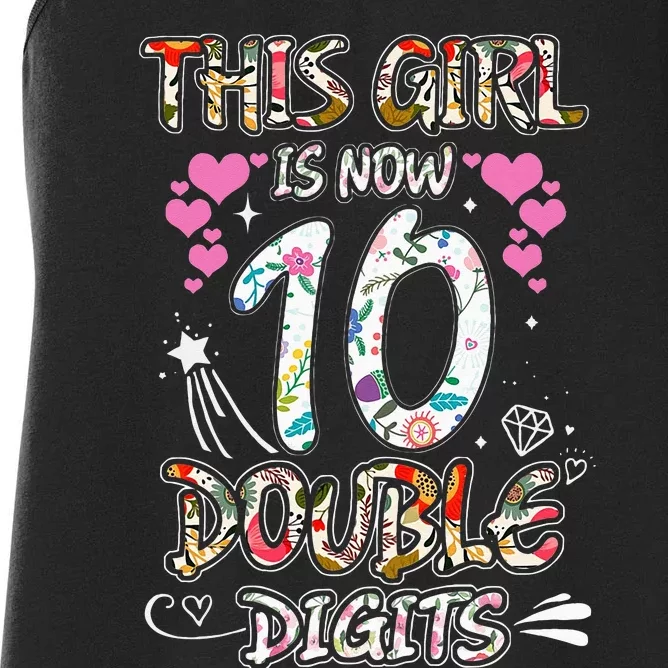 It's My 10th Birthday This Is Now 10 Years Old Cute Women's Racerback Tank