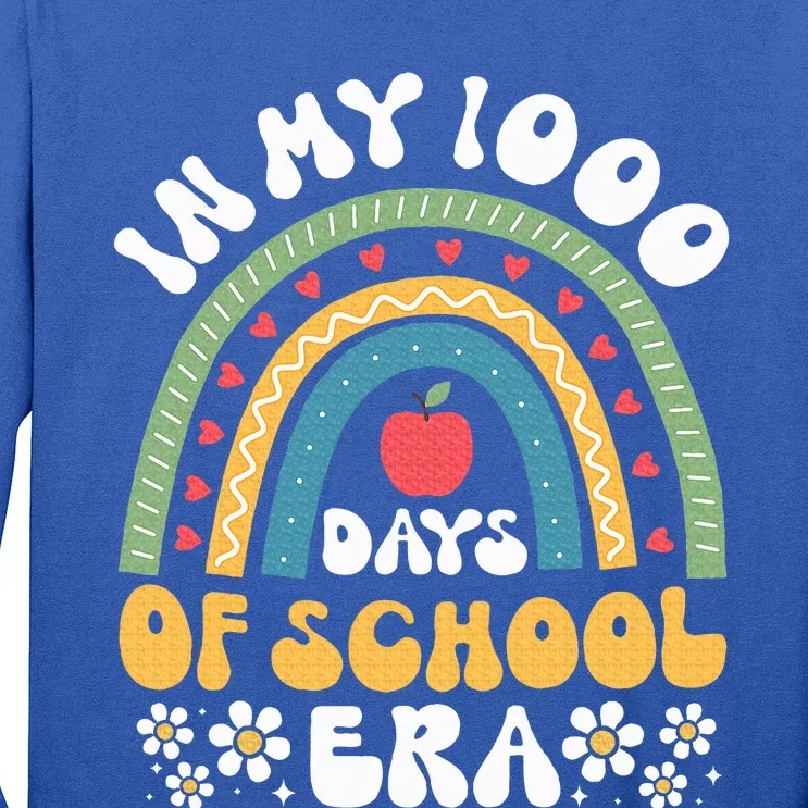 In My 1000 Days Of School Era 5th Grade 1000th Day Groovy Long Sleeve Shirt