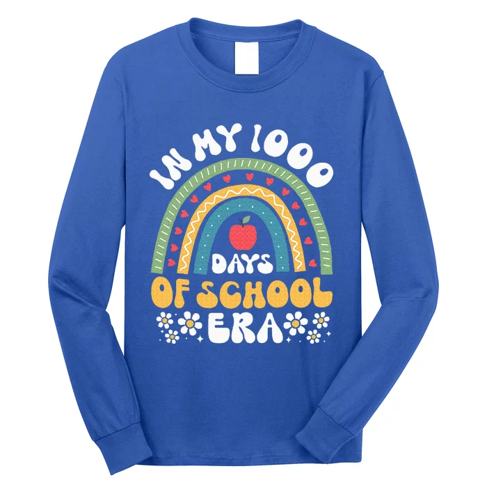 In My 1000 Days Of School Era 5th Grade 1000th Day Groovy Long Sleeve Shirt