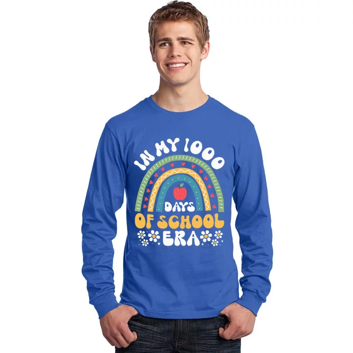 In My 1000 Days Of School Era 5th Grade 1000th Day Groovy Tall Long Sleeve T-Shirt