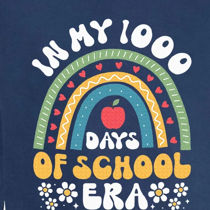 In My 1000 Days Of School Era 5th Grade 1000th Day Groovy Garment-Dyed Sweatshirt