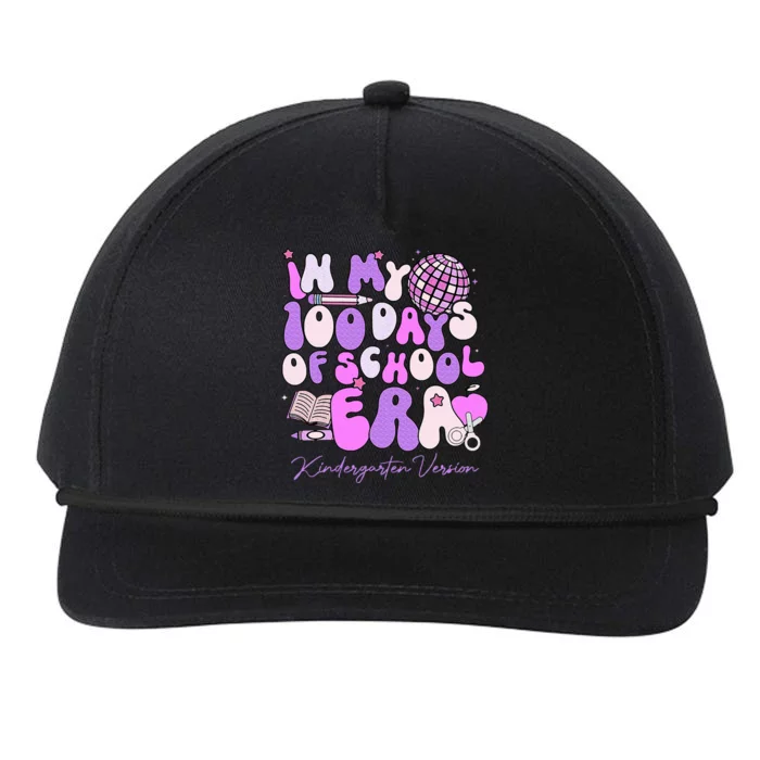 In My 100 Days Of School Era Kindergarten Version Groovy Snapback Five-Panel Rope Hat