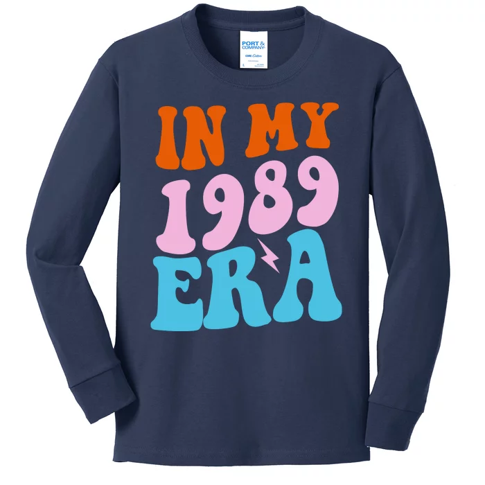 In My 1989 Era Groovy Retro Kids Long Sleeve Shirt