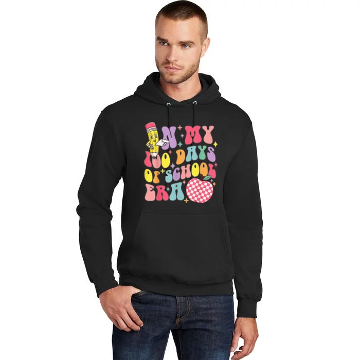 In My 100 Days Of School Era Retro 100th Day Of School Tall Hoodie