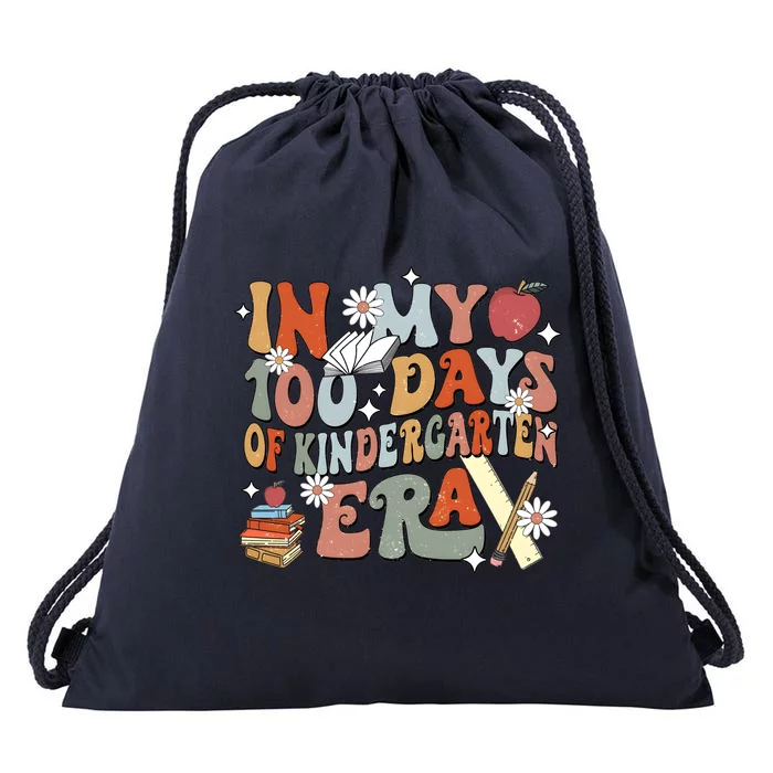 In My 100 Days Of Kindergarten Era Drawstring Bag