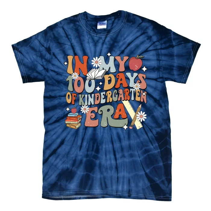 In My 100 Days Of Kindergarten Era Tie-Dye T-Shirt