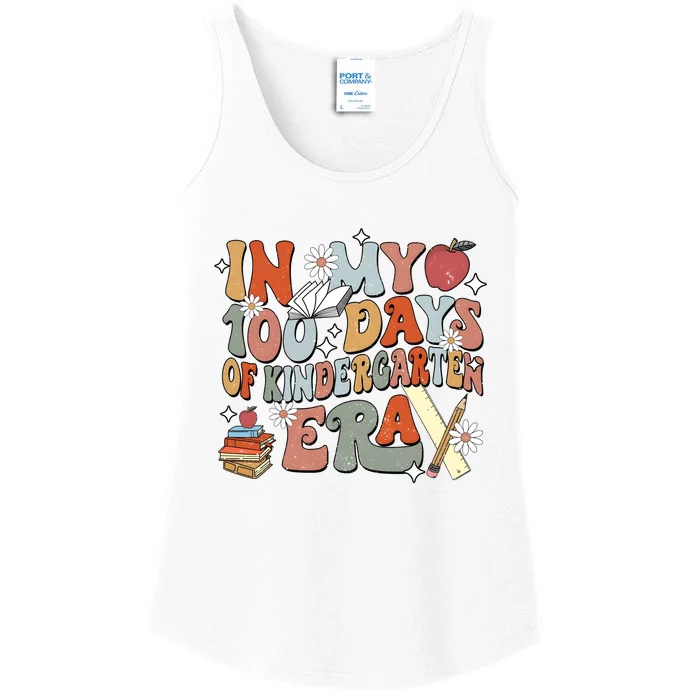 In My 100 Days Of Kindergarten Era Ladies Essential Tank