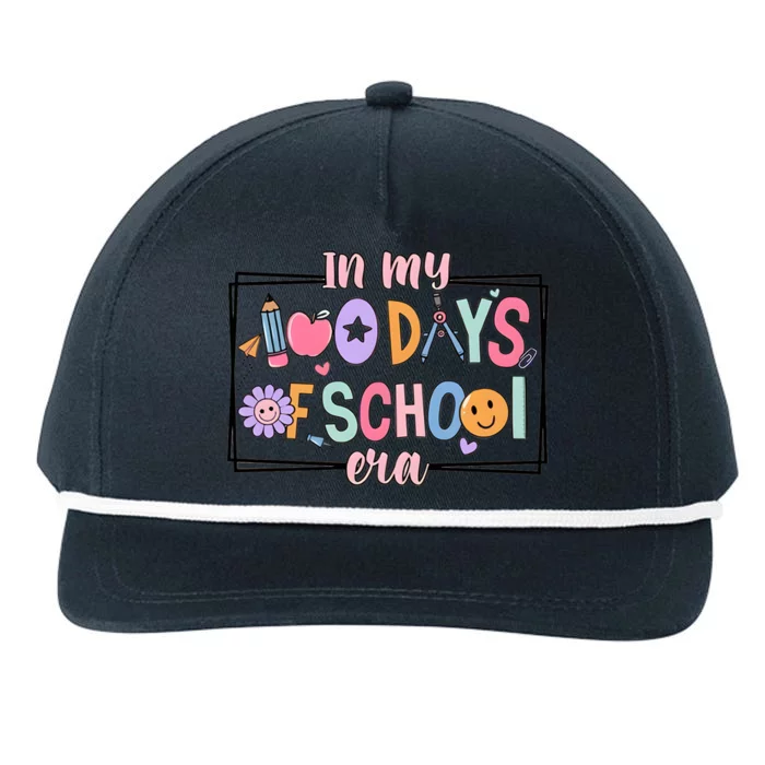 In My 100 Days Of School Era Back To School Snapback Five-Panel Rope Hat