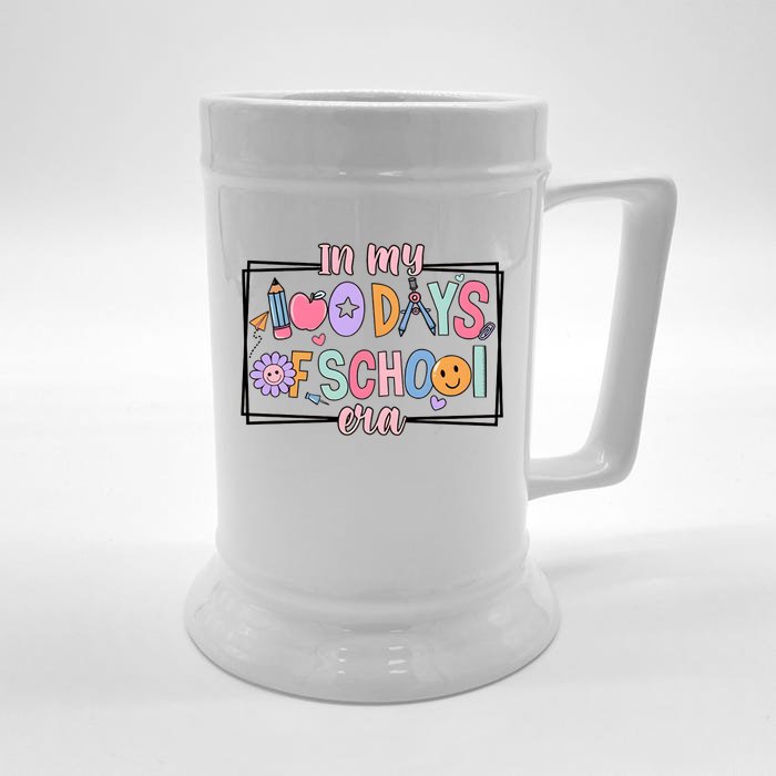 In My 100 Days Of School Era Back To School Front & Back Beer Stein