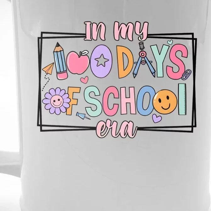 In My 100 Days Of School Era Back To School Front & Back Beer Stein