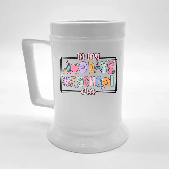 In My 100 Days Of School Era Back To School Front & Back Beer Stein