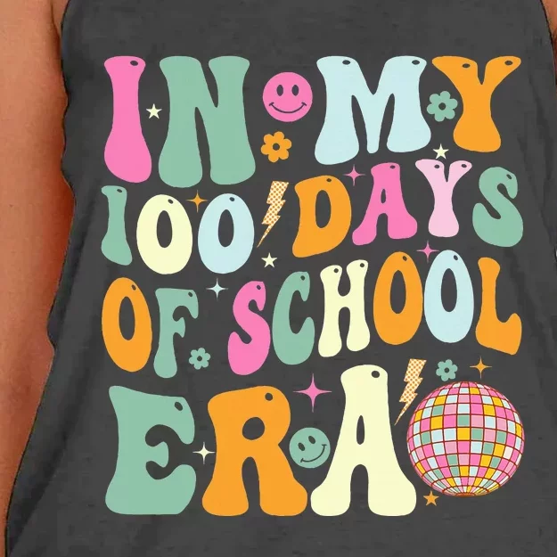 In My 100 Days Of School Era Teacher Women's Knotted Racerback Tank