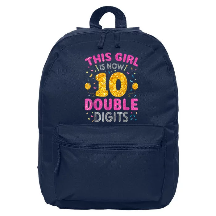 It's My 10th Birthday This Girl Is Now 10 Years Old 16 in Basic Backpack