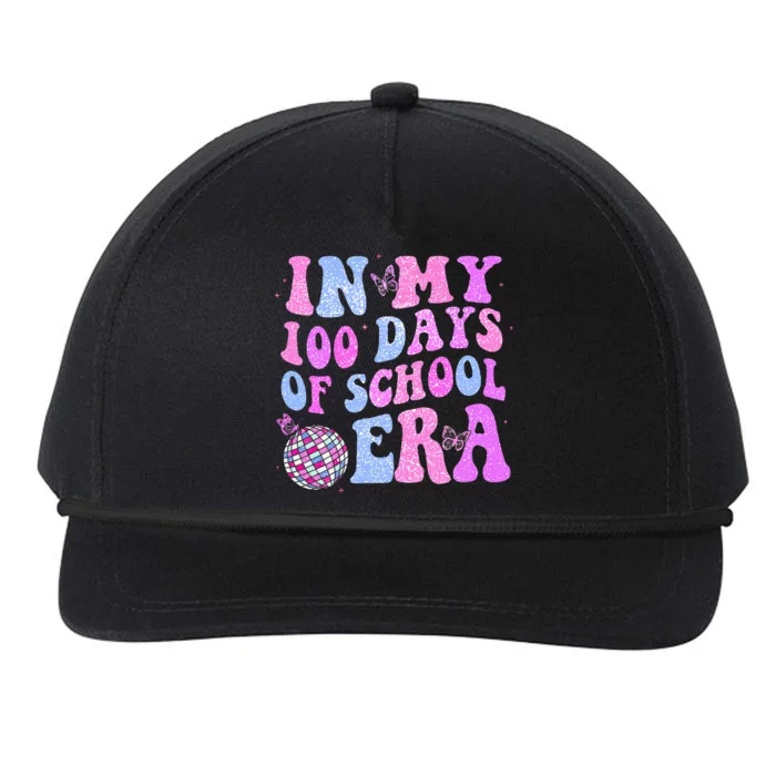 In My 100 Days Of School Era Retro Disco 100th Day Of School Snapback Five-Panel Rope Hat