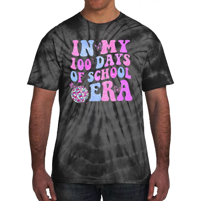 In My 100 Days Of School Era Retro Disco 100th Day Of School Tie-Dye T-Shirt