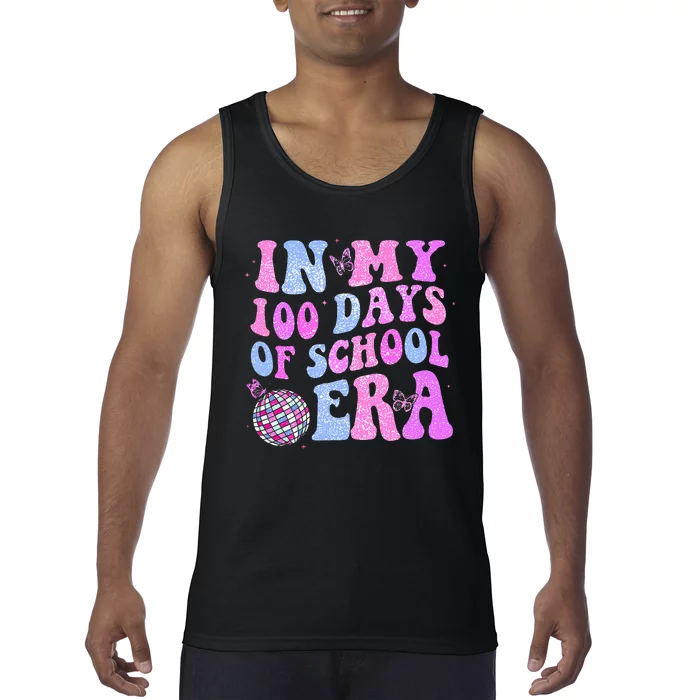 In My 100 Days Of School Era Retro Disco 100th Day Of School Tank Top