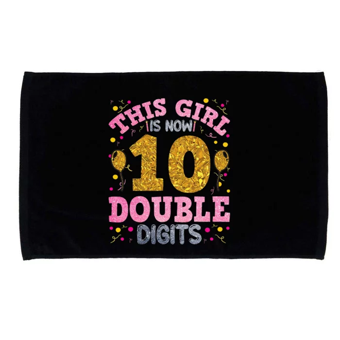 ItS My 10th Birthday This Girl Is Now 10 Years Old Microfiber Hand Towel