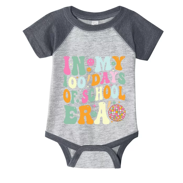 In My 100 Days Of School Era Teacher 100 Days Of School Infant Baby Jersey Bodysuit