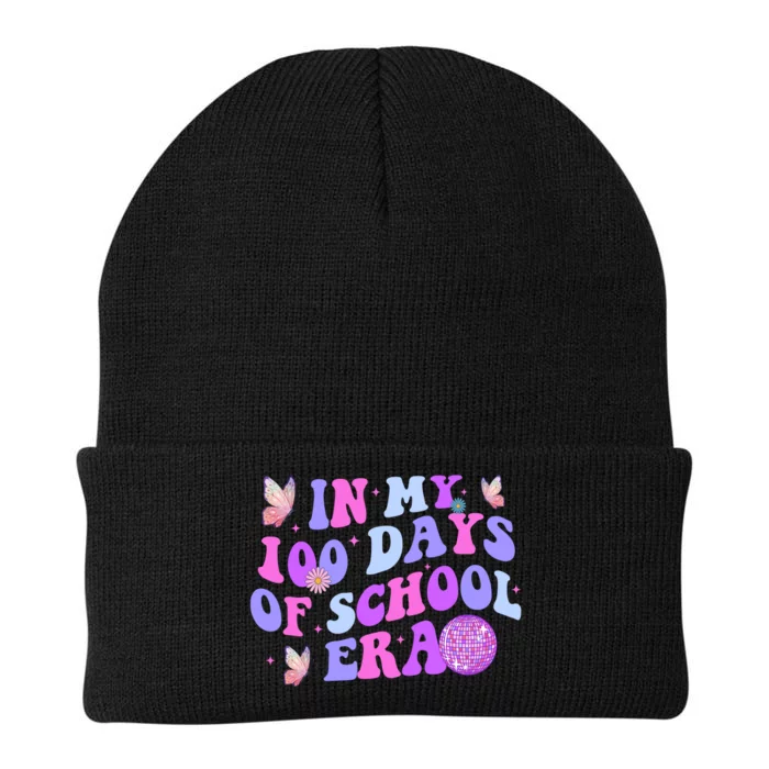 In My 100 Days Of School Era Retro Disco 100th Day Of School Knit Cap Winter Beanie