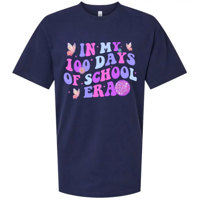 In My 100 Days Of School Era Retro Disco 100th Day Of School Sueded Cloud Jersey T-Shirt