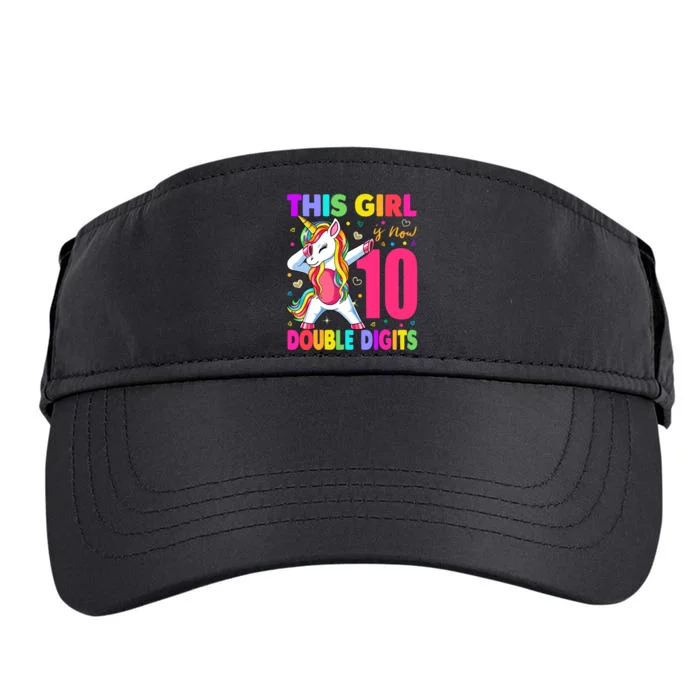 ItS My 10th Birthday Girl This Girl Is Now 10 Years Old Adult Drive Performance Visor