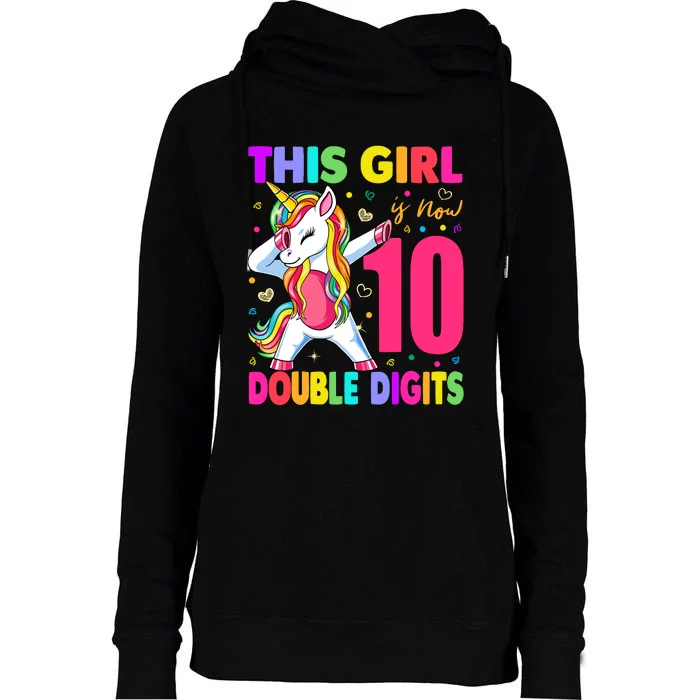 ItS My 10th Birthday Girl This Girl Is Now 10 Years Old Womens Funnel Neck Pullover Hood