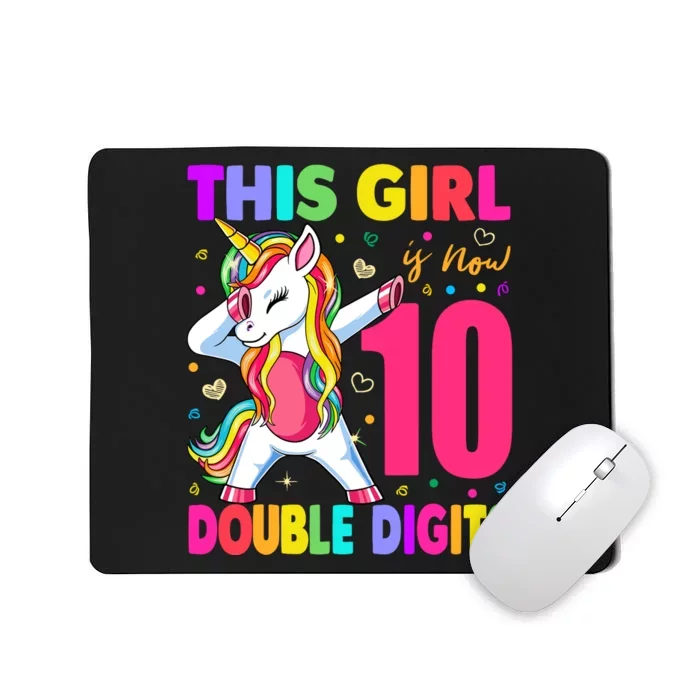 ItS My 10th Birthday Girl This Girl Is Now 10 Years Old Mousepad