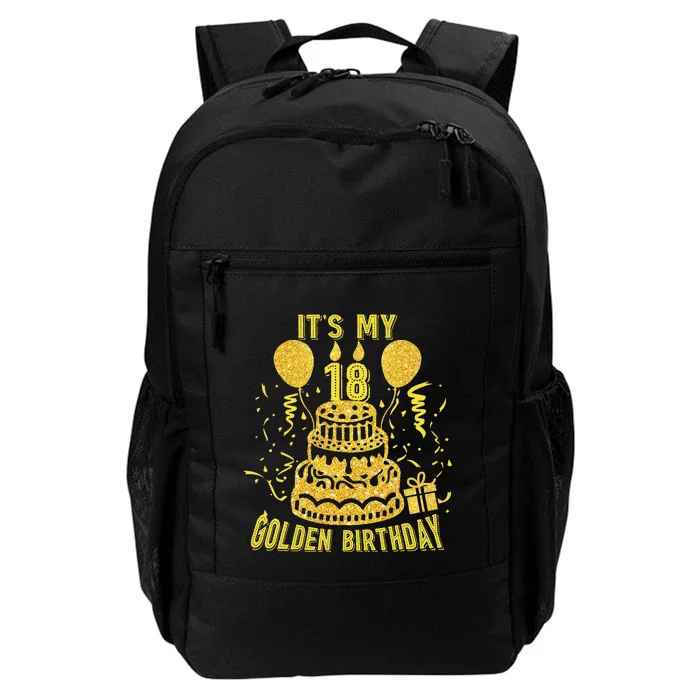 It's My 18th Golden Birthday Funny 18th Birthday Decorations Daily Commute Backpack