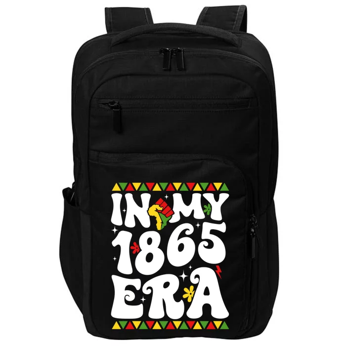 In My 1865 Era Groovy Junenth June 19th 1865 Freedom Day Gift Impact Tech Backpack