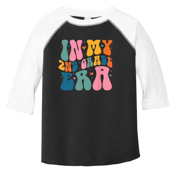 In My 2nd Grade Era Back To School First Day Teacher Groovy Toddler Fine Jersey T-Shirt