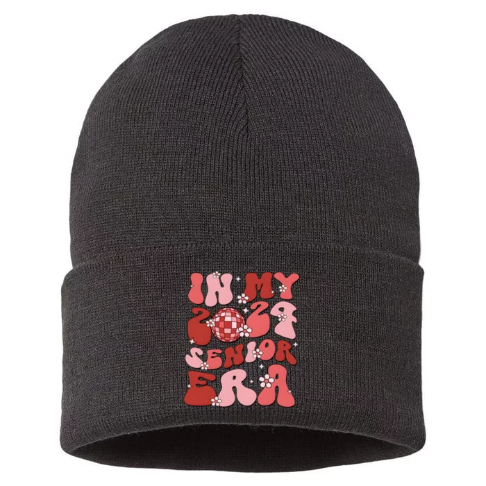 In My 2024 Senior Era School Lover Senior Sustainable Knit Beanie