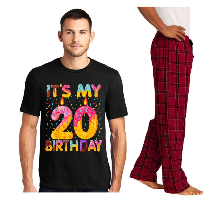 It's My 20th Birthday Sweet Donut 20 Years Old Funny Gift Pajama Set