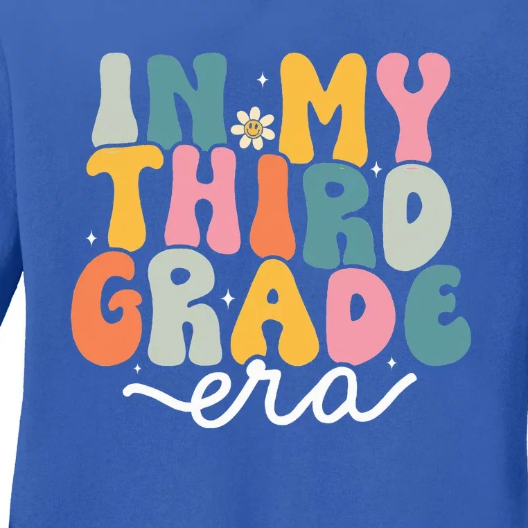 In My 3rd Grade Era Groovy Third Grade Teacher Retro Ladies Long Sleeve Shirt