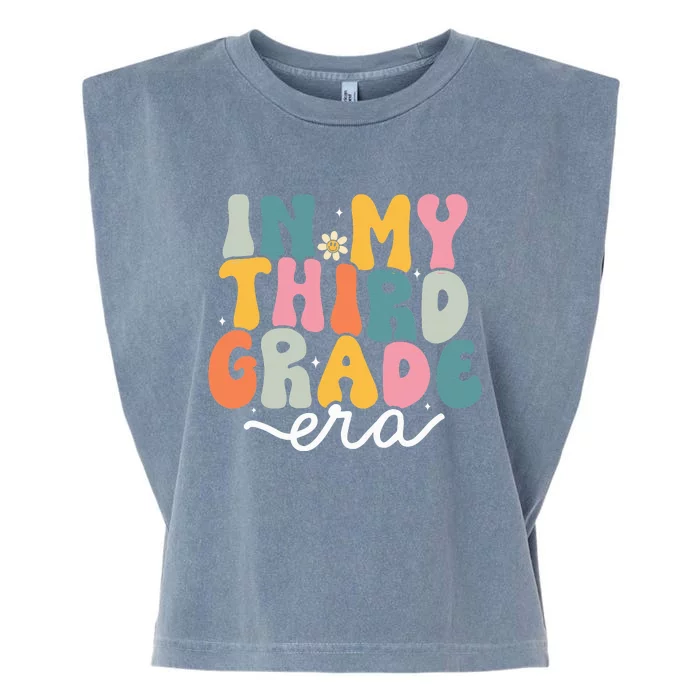 In My 3rd Grade Era Groovy Third Grade Teacher Retro Garment-Dyed Women's Muscle Tee