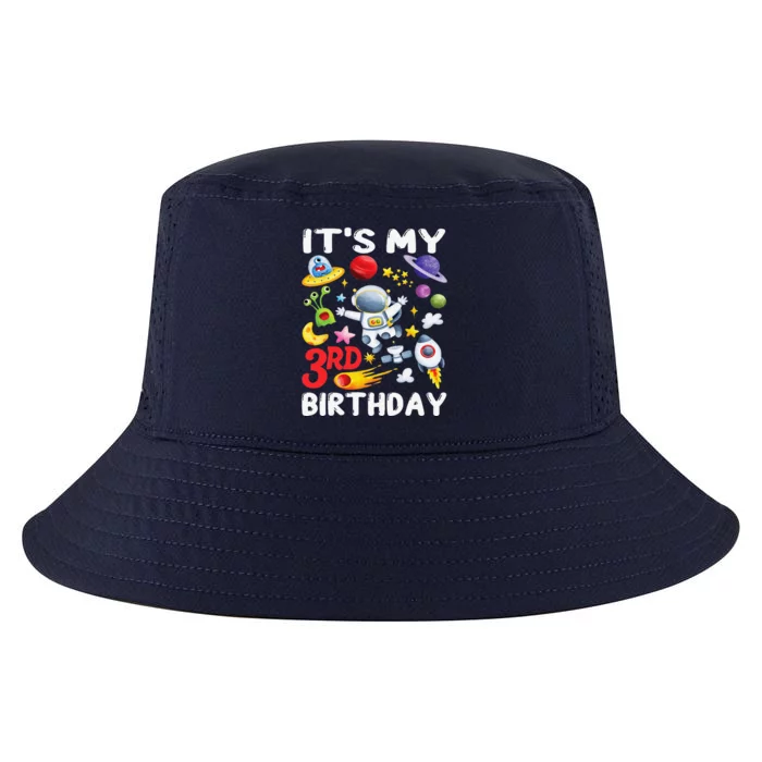 Its My 3rd Birthday Astronaut Space Bday Party Cool Comfort Performance Bucket Hat