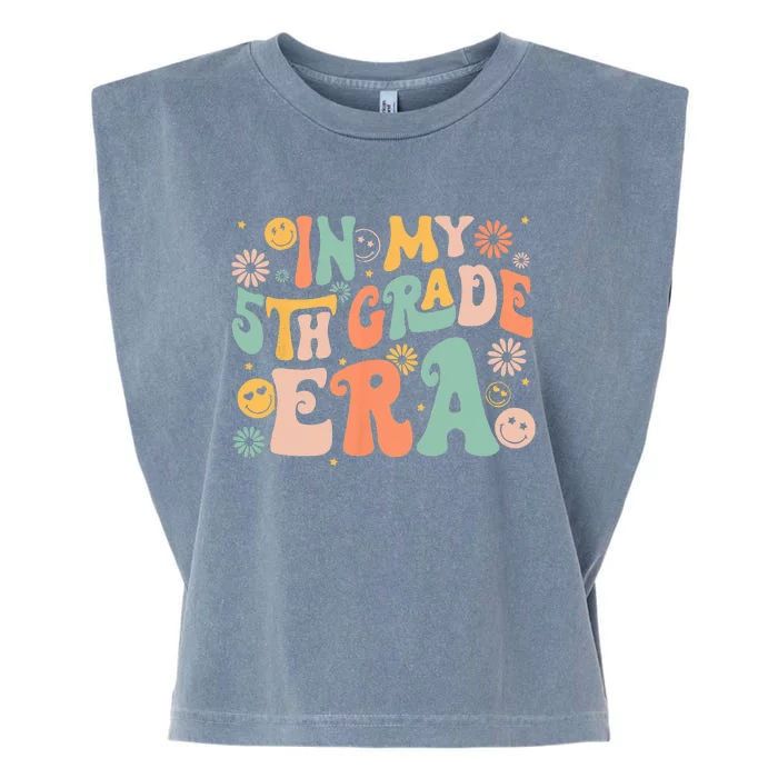 In My 5th Grade Era First Day Of Fifth Grade Back To School Garment-Dyed Women's Muscle Tee