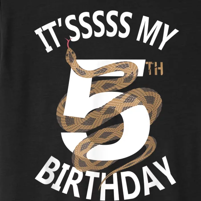 Its My 5th Birthday 5 Years Old Snake Boy And Girl Party ChromaSoft Performance T-Shirt