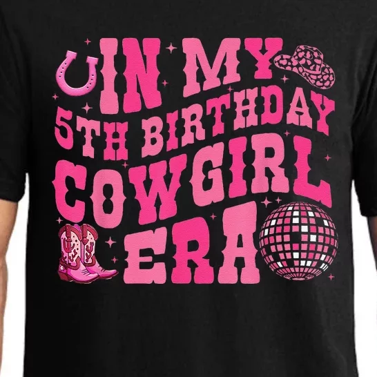 In My 5 Year Old Cow Era 5th Birthday Rodeo Cow Pajama Set